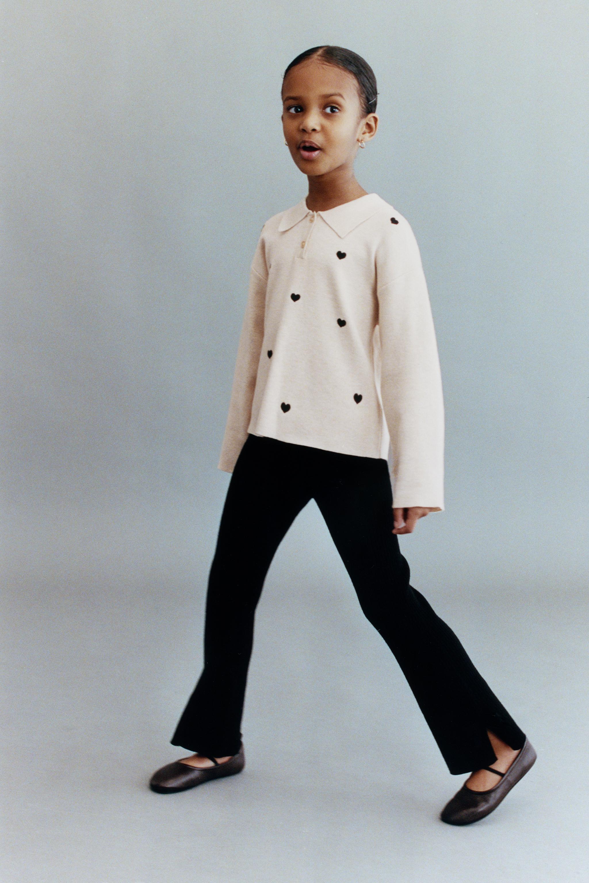 HEART KNIT POLO SHIRT